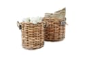 Mirabeau Dekokorb 2er Set Marché braun Rattan mit Holzgriffen Bild 2