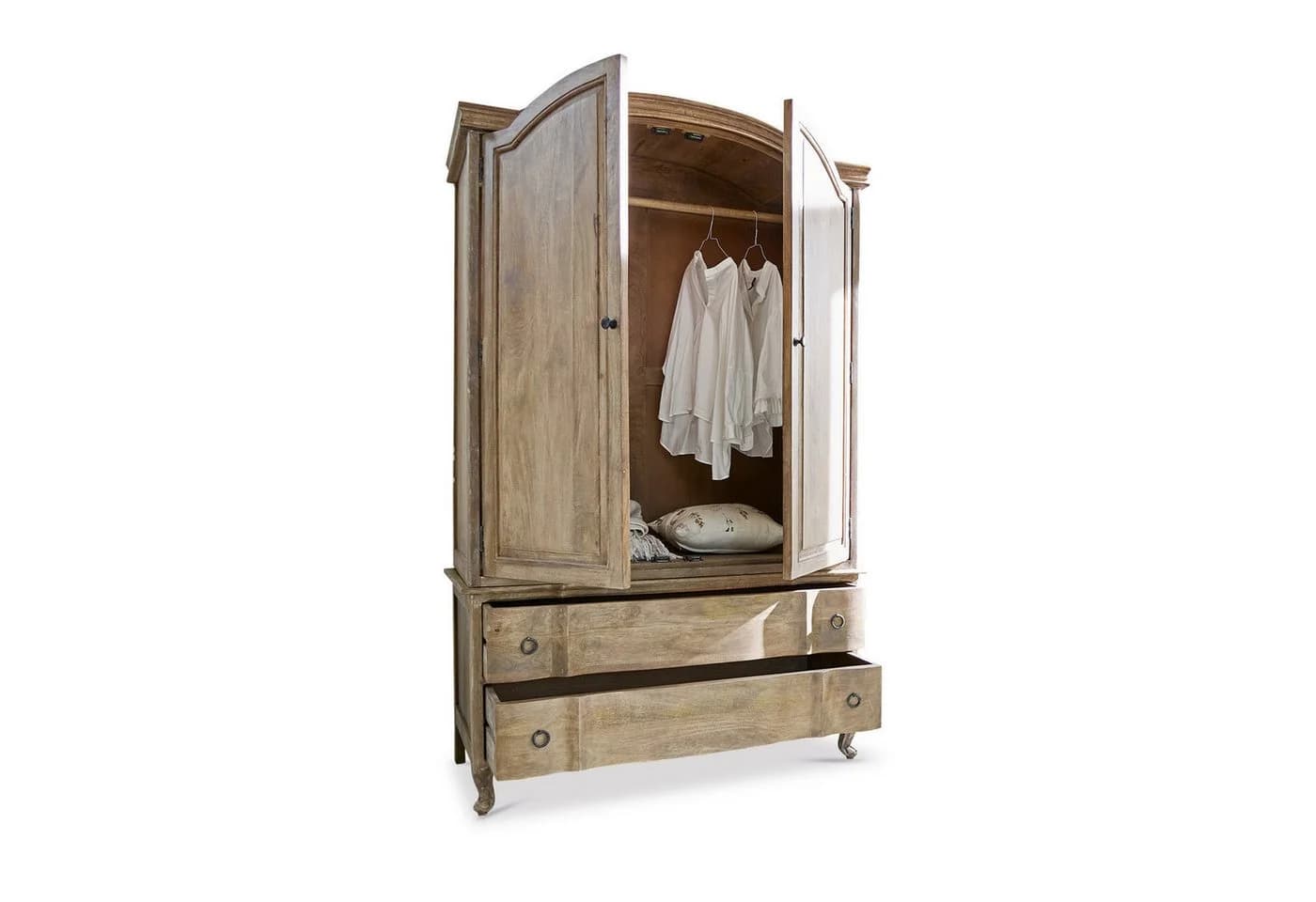 Mirabeau Kleiderschrank Richert braun mit Schubladen