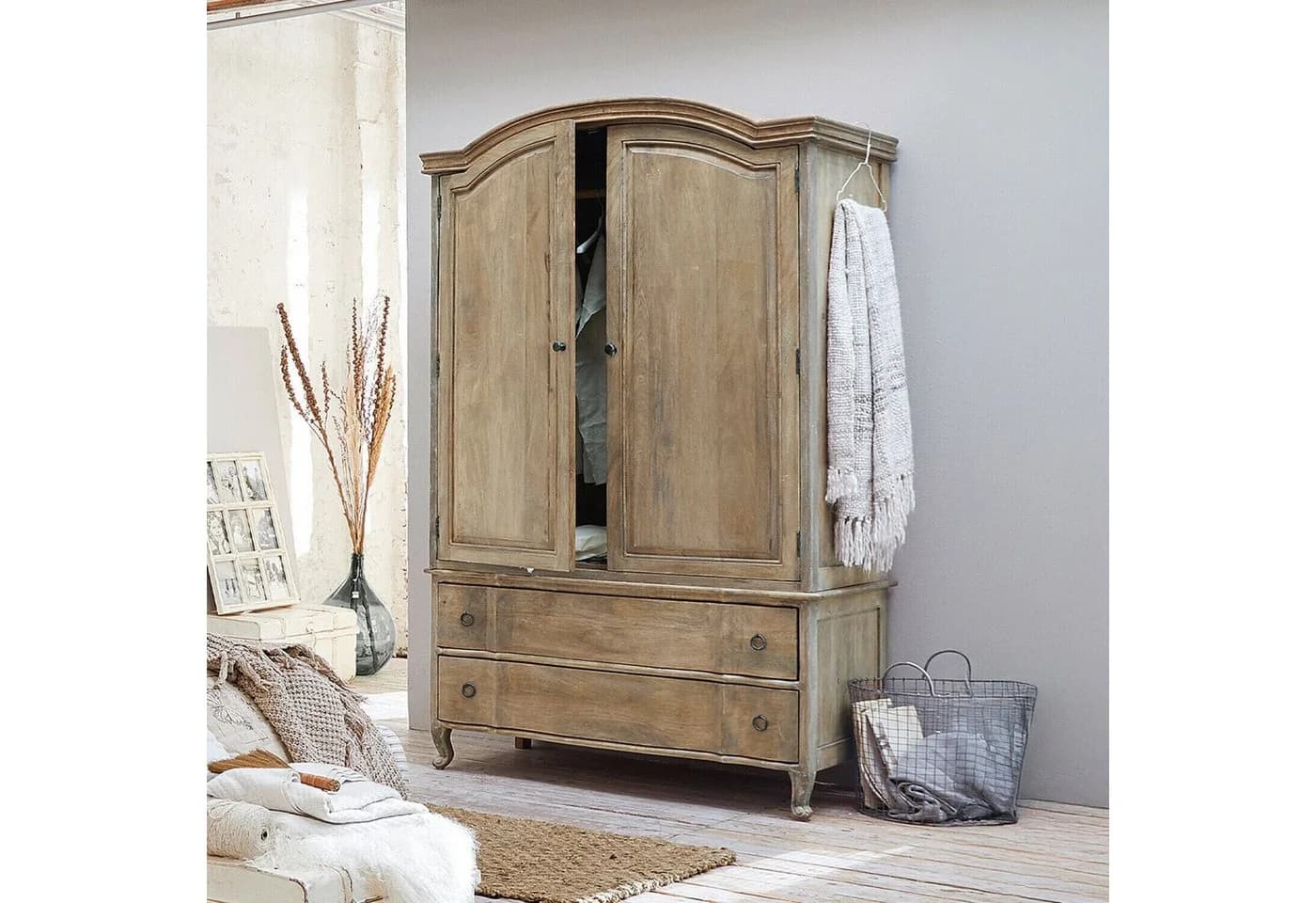 Mirabeau Kleiderschrank Richert braun mit Schubladen - Bild 3