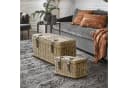 Mirabeau Truhe 2er Set Darill Braun Rattan Mahagoni Bild 3