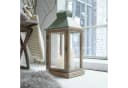 Mirabeau Kerzenlaterne Corte aus Tannenholz mit Glas und Eisen Bild 1