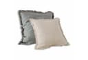 Mirabeau Kissenhülle 2er Set Quebo Grau/Beige Leinen Bild 2