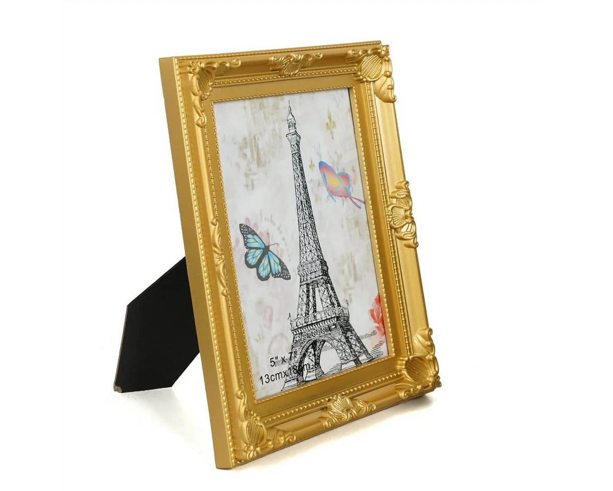 Mein Landhaus Barock Bilderrahmen Antik Optik Gold 10x15 cm - Bild 4