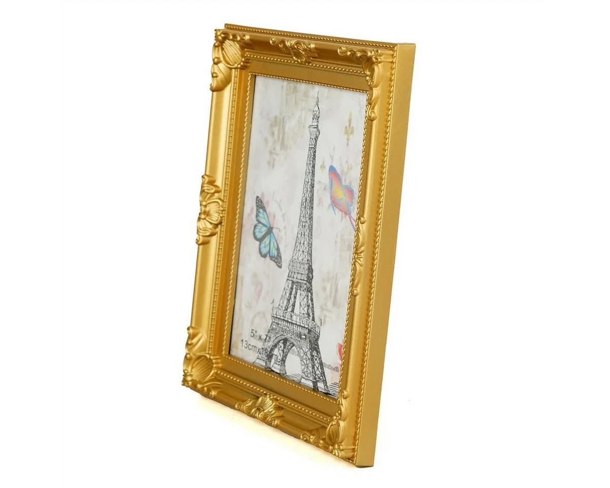 Mein Landhaus Barock Bilderrahmen Antik Optik Gold 10x15 cm - Bild 5