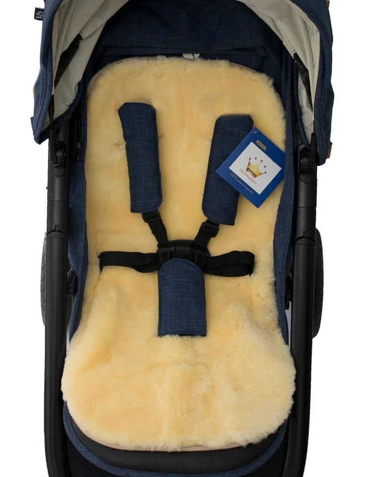 Reissner Lammfelle Kinderwagen-Sitzauflage Echtes Merino Lammfell - Bild 4