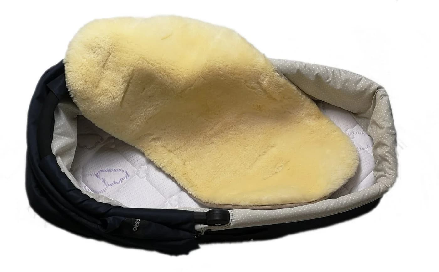 Reissner Lammfelle Kinderwagen-Sitzauflage KIWA de Luxe Merino Lammfell Premium - Bild 4