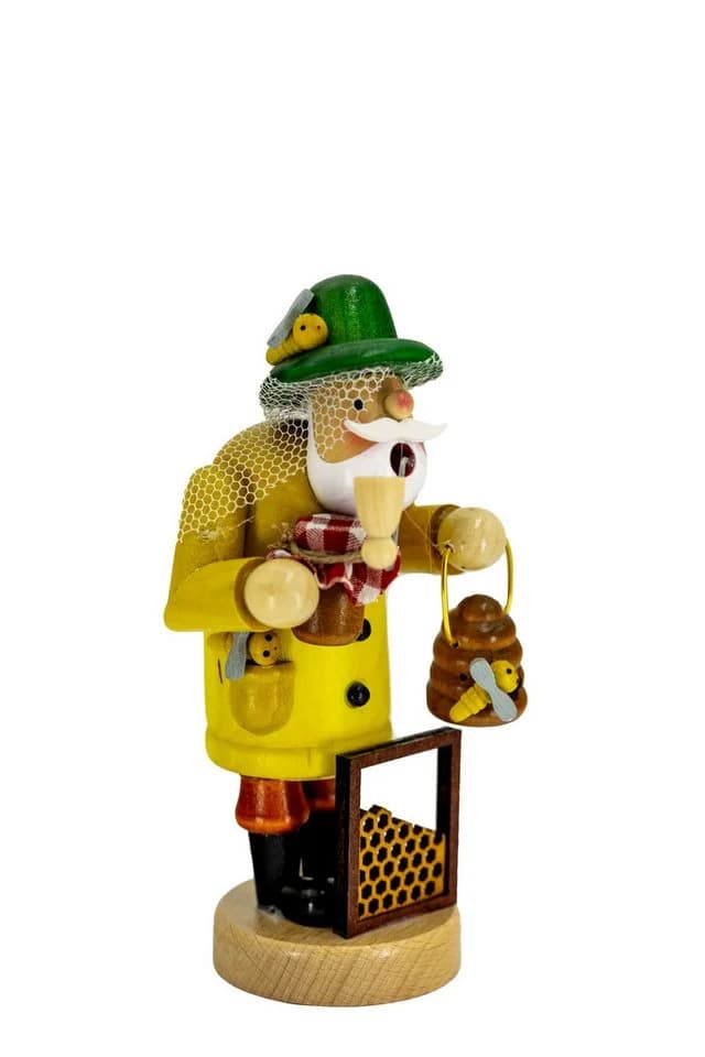 Kaladia Räuchermännchen Imker - Holzdekoration gelb/grün - Bild 2