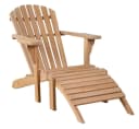 MR.DEKO Gartenliege Adirondack Montreal Teak mit Fußteil Bild 2