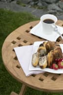 MR.DEKO Beistelltisch Dorset Teakholz rund klappbar wetterfest Bild 4