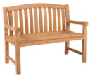 MR.DEKO Gartenbank Swindon Teak 2-Sitzer massiv wetterfest Bild 2