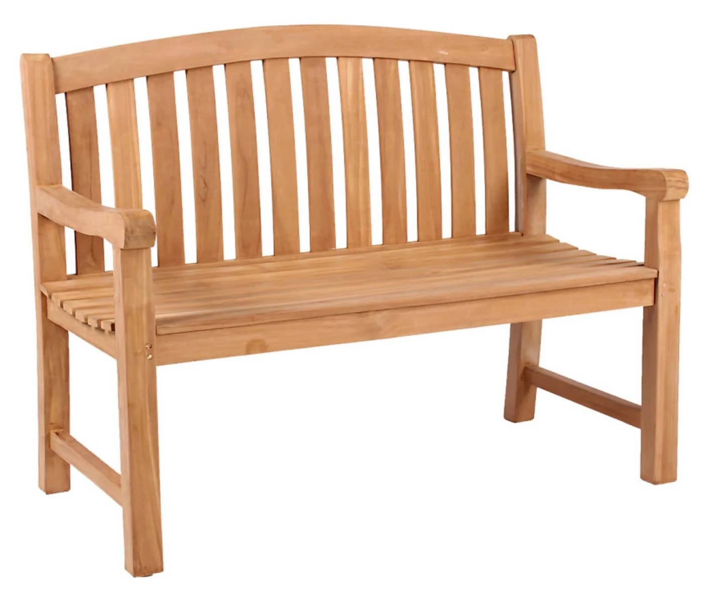 MR.DEKO Gartenbank Swindon Teak 2-Sitzer massiv wetterfest - Bild 2