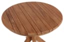 MR.DEKO Gartentisch Teakholz Rund 60 cm Natur Bild 1