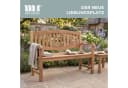 MR.DEKO Gartenbank Bradford – Teakholz Bank 2-Sitzer Bild 1