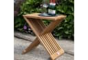 MR.DEKO Gartentisch Teak klappbar Fishbone Bild 1