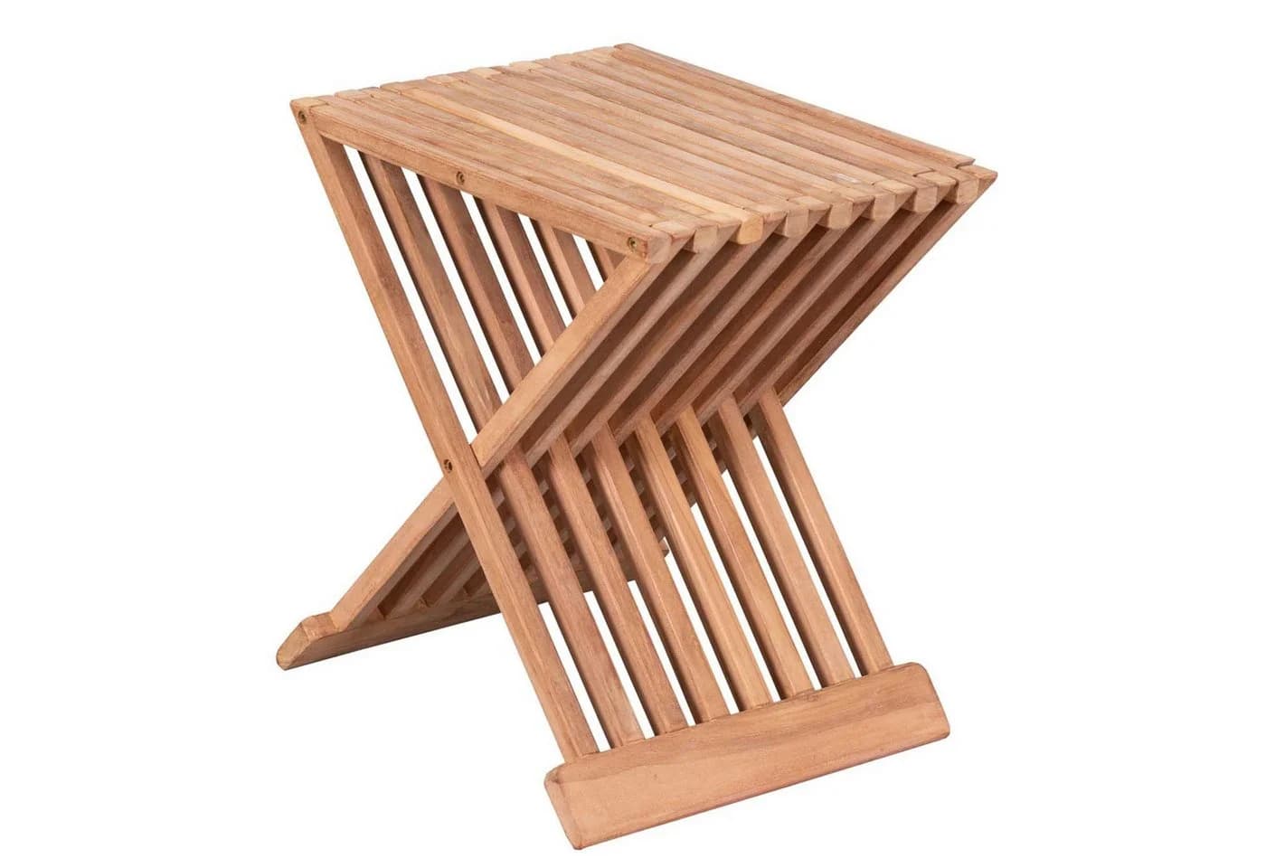 MR.DEKO Gartentisch Teak klappbar Fishbone - Bild 2