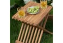 MR.DEKO Gartentisch Teak klappbar Fishbone Bild 5