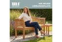 MR.DEKO Gartenbank Wave Teakholz 2-Sitzer Bild 1