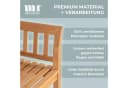 MR.DEKO Gartenbank Wave Teakholz 2-Sitzer Bild 5