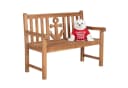 MR.DEKO Gartenbank Teak Anker 120 cm Massivholz Maritim Bild 2