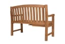 MR.DEKO Gartenbank Lancaster Teak Holz Bank 120cm mit Seitentisch Bild 3