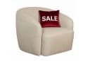MR.DEKO Loungesessel Loconia Beige Drehfunktion Strukturstoff Bild 2