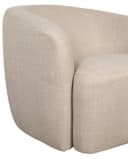 MR.DEKO Loungesessel Loconia Beige Drehfunktion Strukturstoff Bild 3