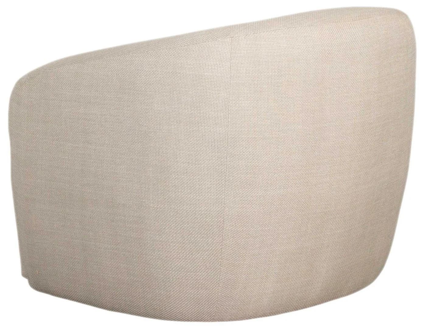MR.DEKO Loungesessel Loconia Beige Drehfunktion Strukturstoff - Bild 4