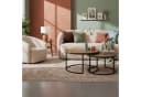 MR.DEKO Loungesessel Loconia Beige Drehfunktion Strukturstoff Bild 5