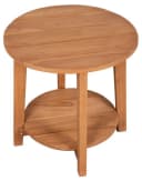 MR.DEKO Gartentisch Milton rund 50 cm Teakholz Natur Bild 1