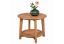 MR.DEKO Gartentisch Milton rund 50 cm Teakholz Natur Bild 2