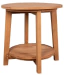 MR.DEKO Gartentisch Milton rund 50 cm Teakholz Natur Bild 3