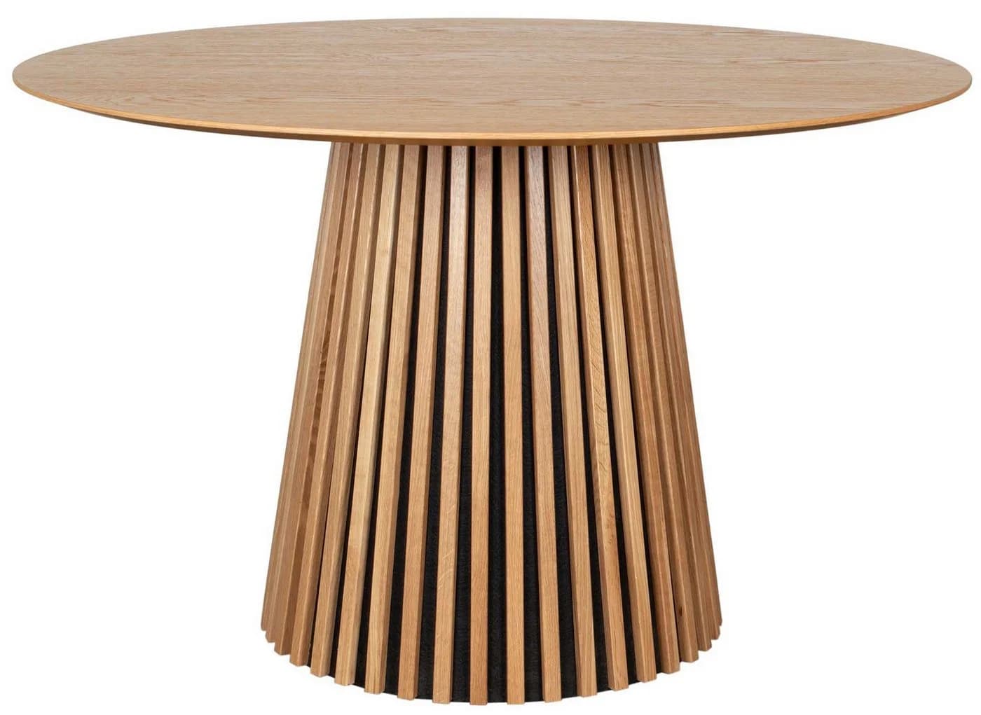 MR.DEKO Esszimmer-Set Diningsessel-Set 4x Stuhl Matera Beige & Tisch Oria Eiche 120x90 cm - Bild 3