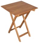 MR.DEKO Gartentisch Porton klappbar Teak natur 60x60 cm Bild 3