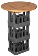 MR.DEKO Tischaufsatz Bierkistenaufsatz Teak mit Klappe Bild 1
