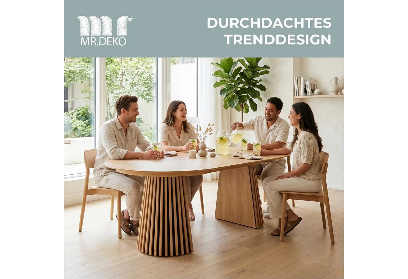 deVries Esstisch Oria Braun Ausziehbar - Bild 4