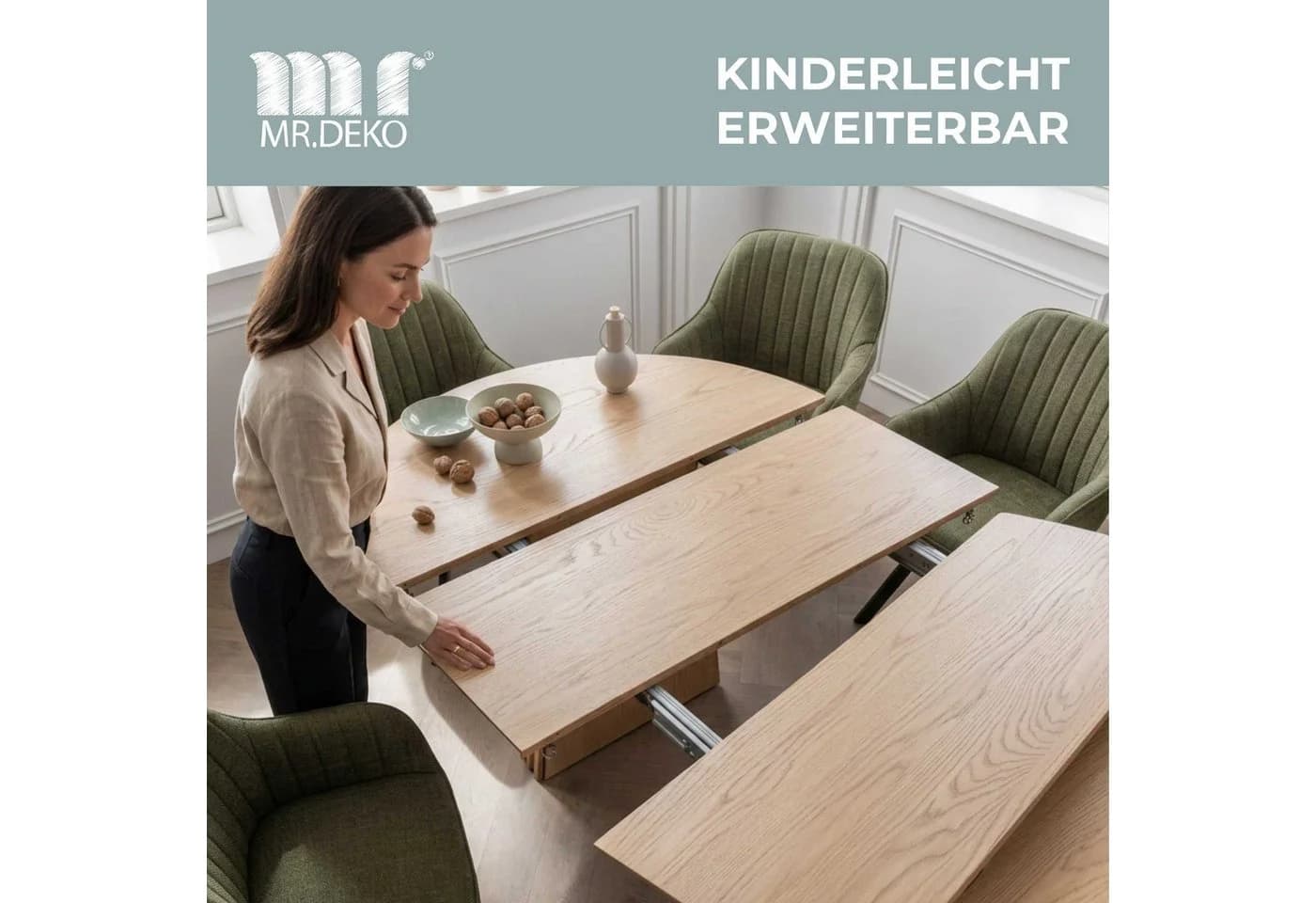 deVries Esstisch Oria Braun Ausziehbar - Bild 5