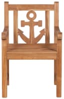MR.DEKO Gartenstuhl Anker Teak massiv maritim Bild 2