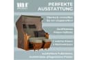 MR.DEKO Strandkorb Schleswig 2-Sitzer Braun PE-Geflecht Bild 4