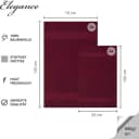 TRENDBUY24 Handtuch Set 6-Tlg Premium Frottee 100% Baumwolle Bordeaux Bild 1
