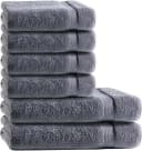TRENDBUY24 Handtuch Set 6-TLG Premium Frottee 100% Baumwolle Anthrazit Bild 2