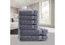 TRENDBUY24 Handtuch Set 6-TLG Premium Frottee 100% Baumwolle Anthrazit Bild 5