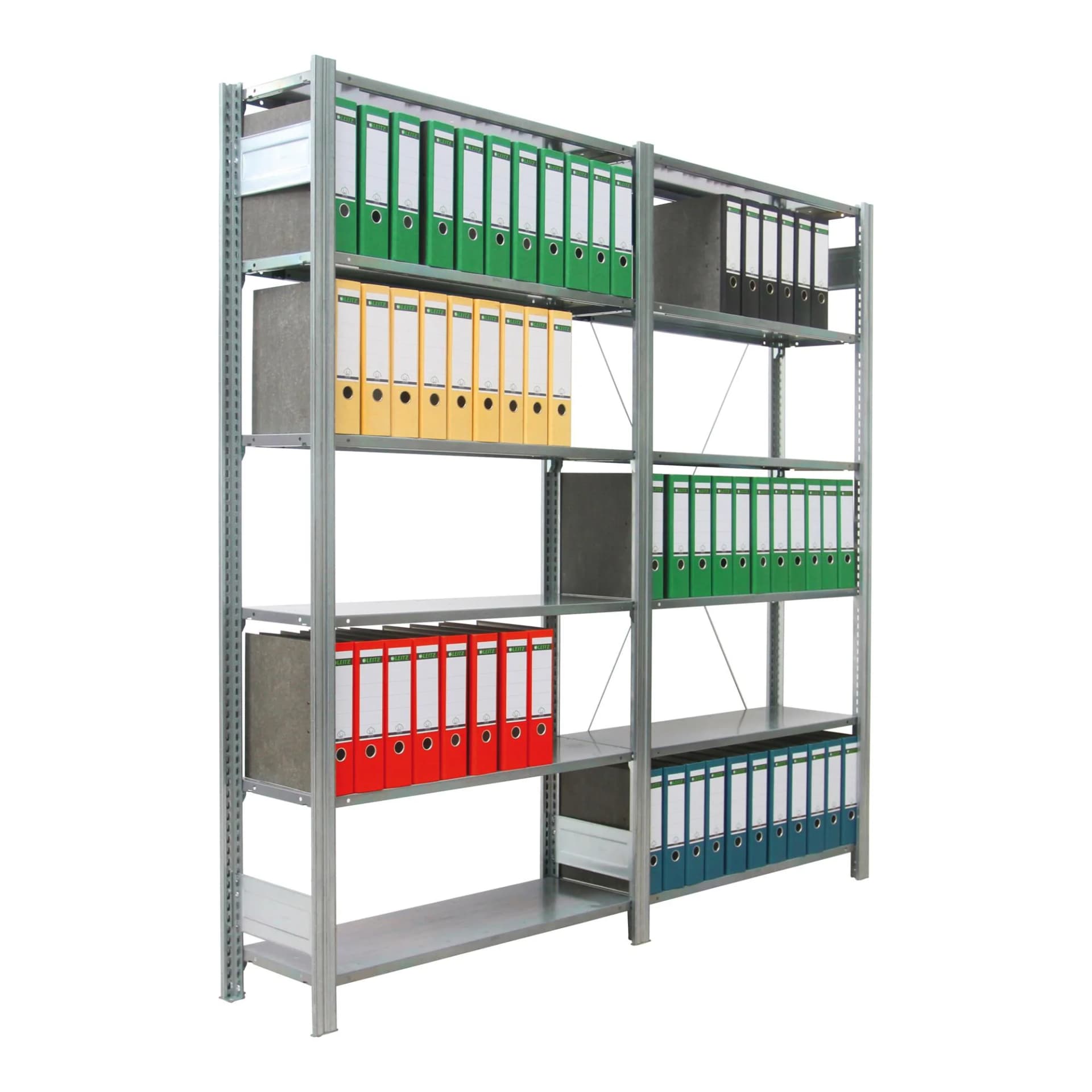 Regalwerk BERT Ordnerregal Grundfeld Stahl 2000x875x300mm