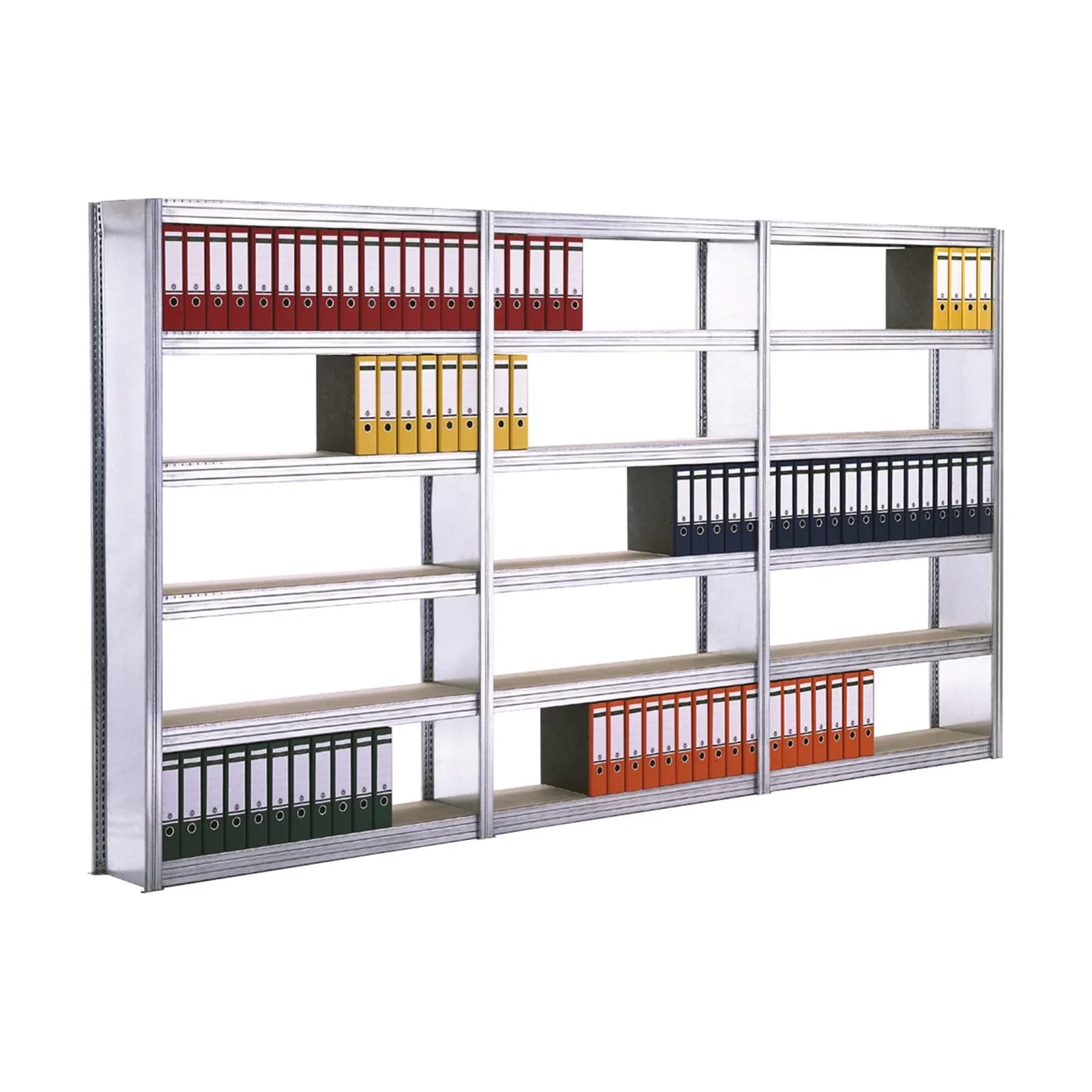 Regalwerk Standard Archivregal Vollblechwände 6 Fachebenen