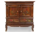 Oriental Galerie Mehrzweckschrank Lotus Braun Bild 2