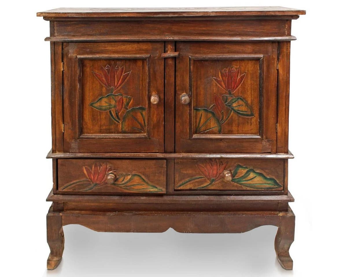 Oriental Galerie Mehrzweckschrank Lotus Braun - Bild 2