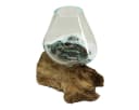 Oriental Galerie Dekofigur Wurzelholz Glas 12 cm Nr.6 Bild 1