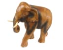 Oriental Galerie Dekofigur Elefant Skulptur Massiv Braun Bild 1