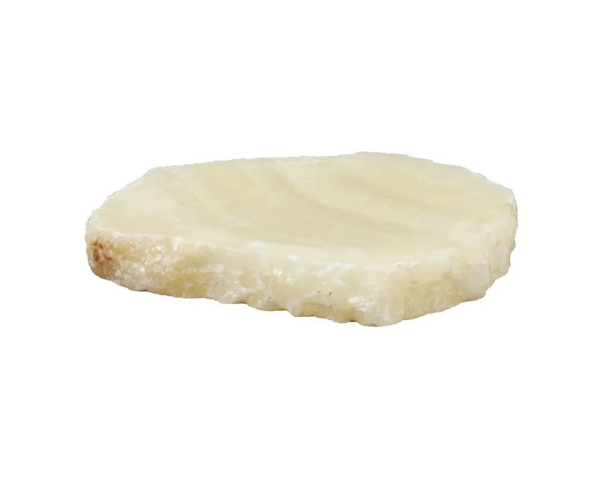Oriental Galerie Dekotablett Seifenschale Onyx Unikat Beige