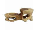 Orientalischer Teakholz-Hocker Bild 5
