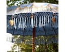 Oriental Galerie Bali-Sonnenschirm Blau Gold Handbemalt 180 cm Bild 1